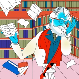 Illustration zur Hörspielserie "Die Erschöpften".