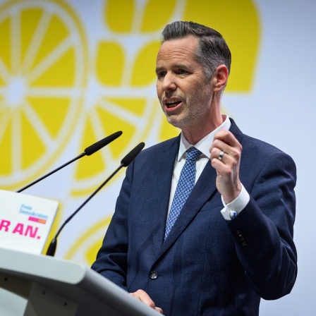 Christian Dürr, designierter FDP-Parteichef, spricht beim 76. Ordentlichen Bundesparteitag der FDP. 
