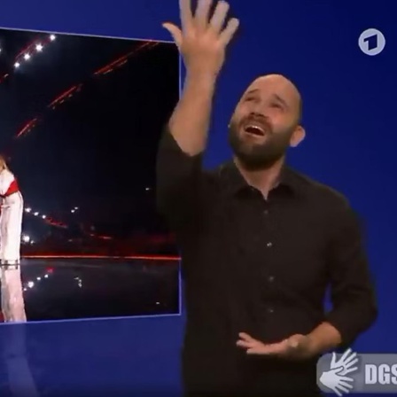 Thorsten Rose ist einer Gebärdendolmetscher für alle ESC-Shows. Archivfoto.