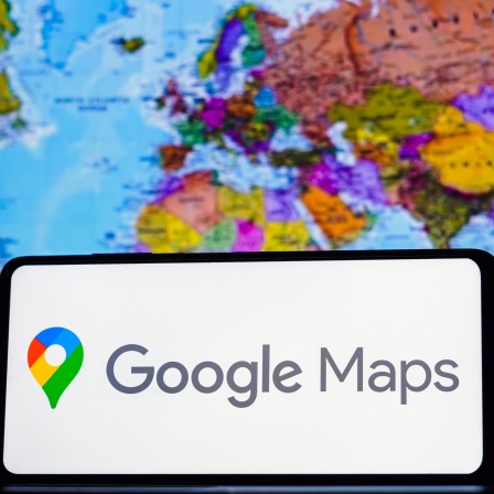 Google Maps auf einem Smartphone