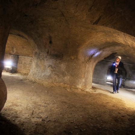 Gänge des Kellerlabyrinths in Oppenheim (Rheinland-Pfalz)