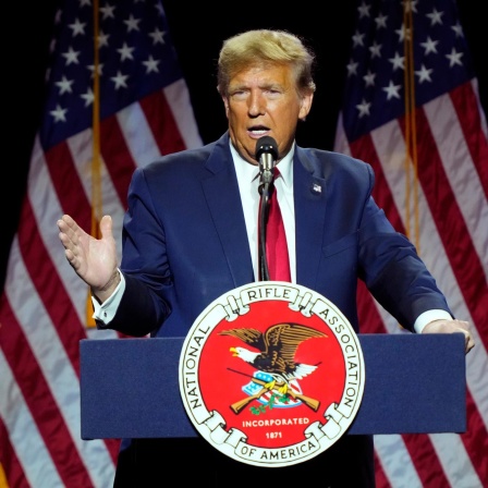 Donald Trump spricht auf dem Presidential Forum der National Rifle Association in Harrisburg.