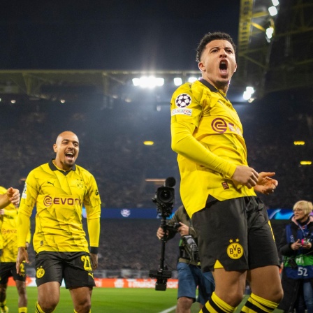 Champions-League-Jubel bei Jadon Sancho, Donyell Malen und Salih Özcan