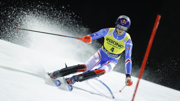 Sportschau - Nachtslalom In Madonna Di Campiglio - Der Komplette Erste Durchgang