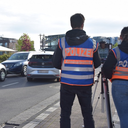 Spurensicherung am Tatort in Stade.