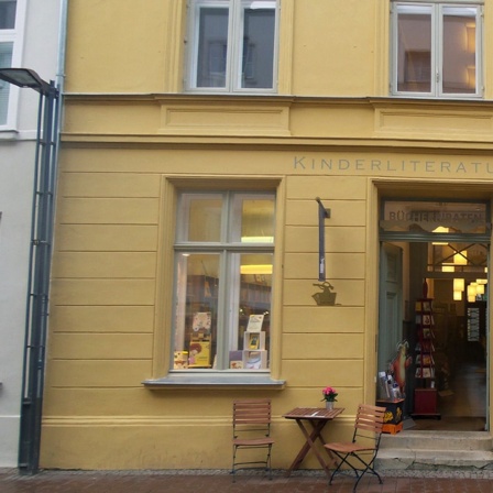 Der Eingang des Kinderliteraturhauses in Lübeck.