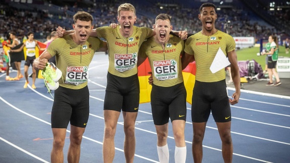 Sportschau - 4x400-m-staffel: 'haben Das Ticket Für Die Medal Ceremony'