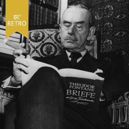Thomas Mann in seinem Haus in Kilchberg, Schweiz, an seinem 80. Geburtstag am 06. Juni 1955.