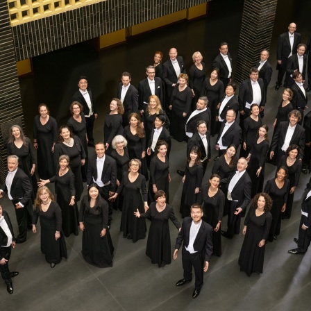 Der Rundfunkchor Berlin aus der Vogelperspektive fotografiert