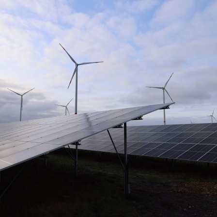 Solaranlage und Windrad