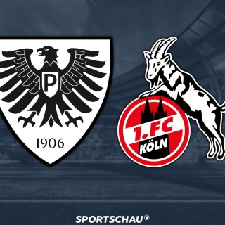 Logo Preußen Münster gegen 1. FC Köln