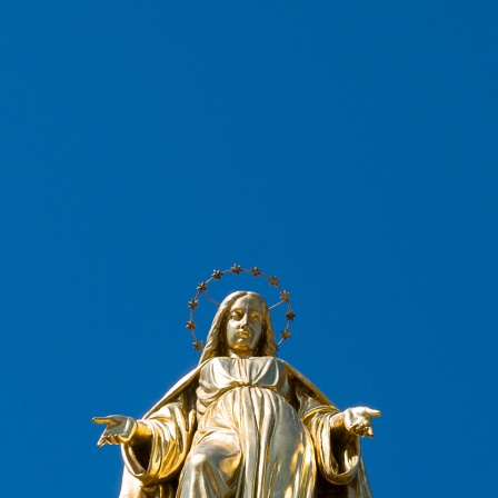 Statue der Jungfrau Maria, Zagreb (Kroatien) © dpa/Franziska Gabbert