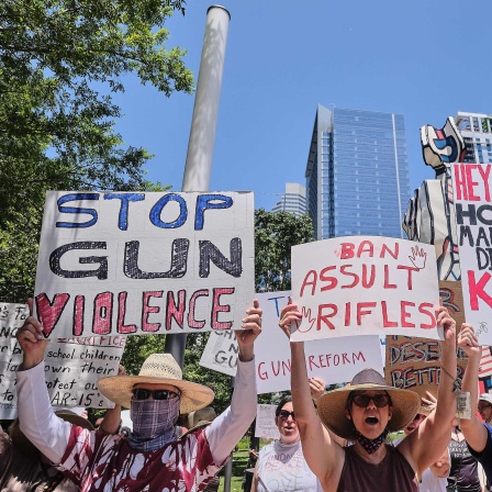 Demonstration gegen Waffengewalt und die NRA in Houston