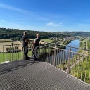 Die Aussichtsplattform über der Weser