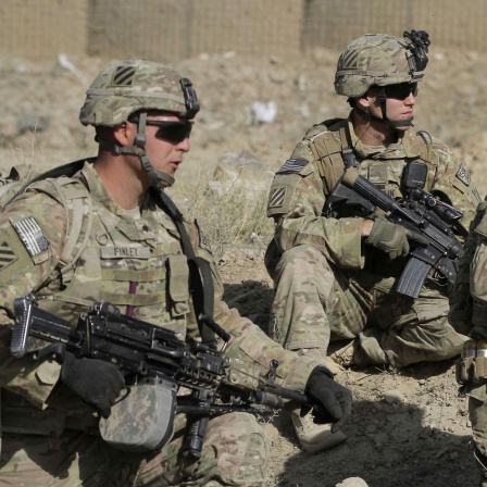 Amerikanische Soldaten in Maidan Shahr, Afghanistan