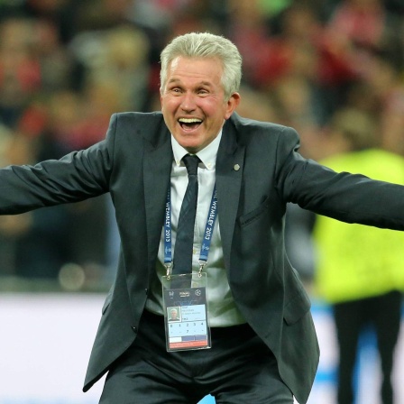 Jupp Heynckes jubelt