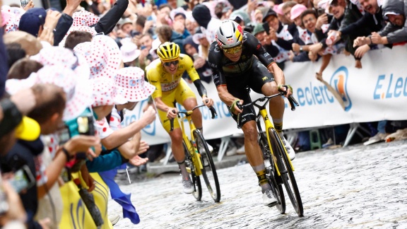 Sportschau Tour De France - Van Aert Gegen Pogacar - Das Spektakuläre Duell Am Montmartre