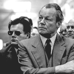 Willy Brandt mit Günter Guillaume bei einer Veranstaltung in Helmstedt.