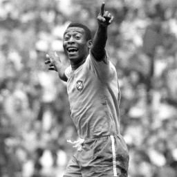 Pelé (Brasilien) jubelt