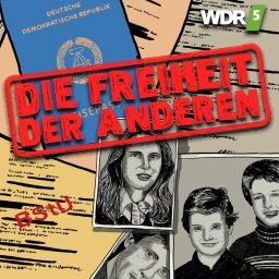 Das Beitragsbild des WDR5 Tiefenblick "Die Freiheit der anderen" zeigt eine Illustration von Pässen, Einreisedokumenten und Passbildern. 