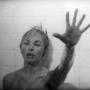 Janet Leigh in der berühmten Szene in der Dusche aus PSYCHO (1960).