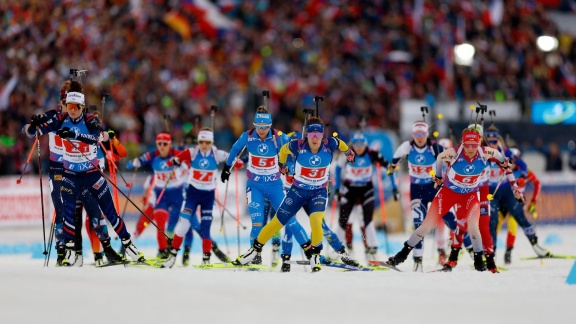 Sportschau Wintersport - Biathlon-staffel Der Frauen - Die Zusammenfassung