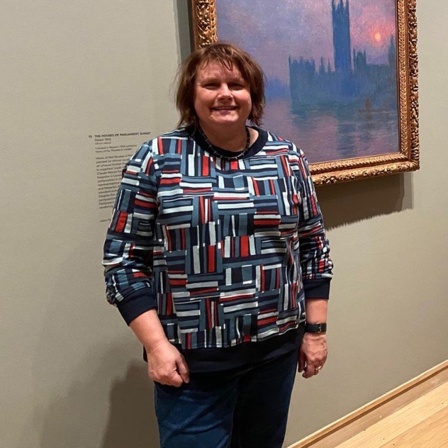 London Korrespondentin Gabi Biesinger in der Courtauld Gallery bei der Monet-Ausstellung 