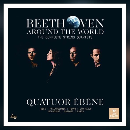 CD-Cover: Quatuor Ébène: Ludwig van Beethovens Streichquartette Nr.1-16