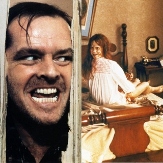 Filmstills aus &#034;The Shining &#034;(1980) und &#034;The Exorcist&#034; (1973)