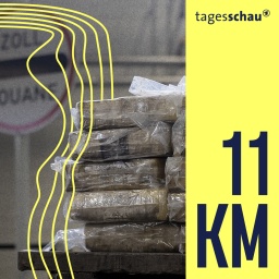 Päckchen mit Kokain lagern in Hamburg bei der Zollbehörde am Hamburger Hafen.