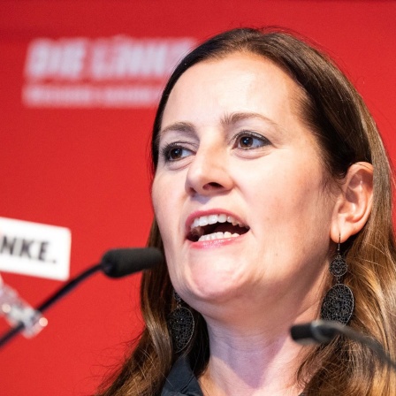 Bundesparteivorsitzende Janine Wissler (Die Linke.)