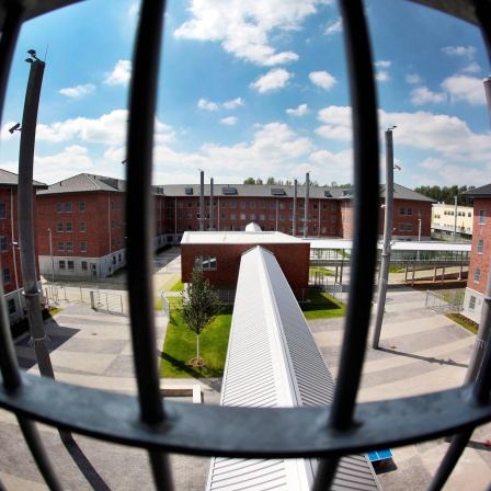 Blick aus einer Zelle in der Justizvollzugsanstalt Wuppertal-Ronsdorf