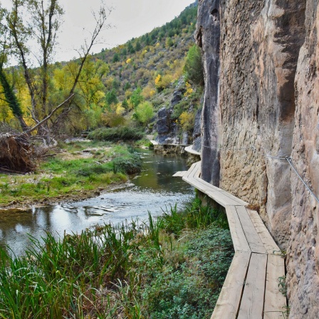 Der Fluss Guadalope in der Provinz Teruel
