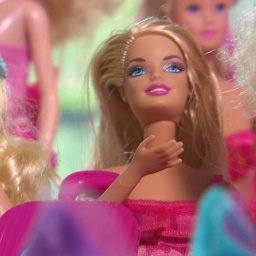 Mehrere verschiedene Barbiepuppen.