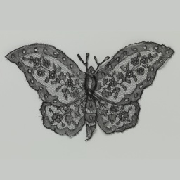 Schmetterlings-Applikation, anonym, um 1900 bis 1914