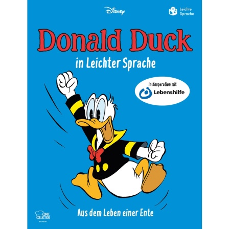 Buchcover: "Donald Duck in Leichter Sprache" / Egmont Ehapa Media in Kooperation mit Lebenshilfe