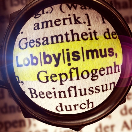 Das Wort Lobbyismus in einem Wörterbuch unter der Lupe