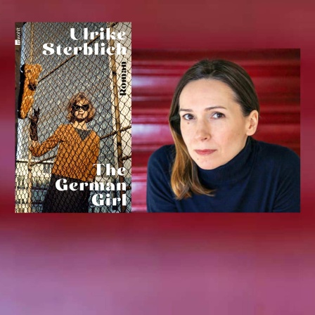 Porträt+Buchcover: Ulrike Sterblich "The German Girl" foto: Dorothea Tuch + Rowohlt Verlag