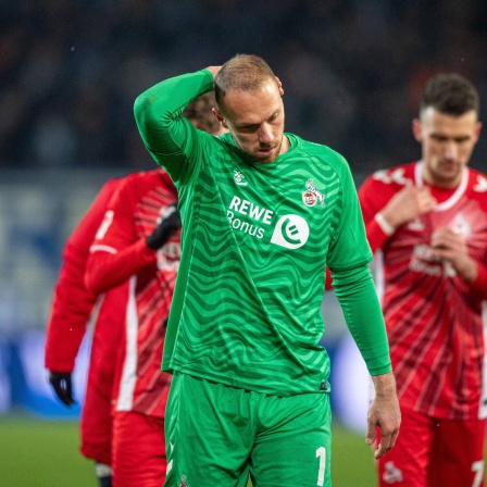Köln-Keeper Marvin Schwäbe nach der Niederlage in Magdeburg