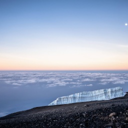 Kilimandscharo: Nur noch ein kleiner Teil des Gletschers ist übrig