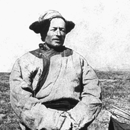 Der schwedische Asienforscher Sven Hedin in Tibet