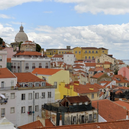 Blick über die Dächer von Lissabon
