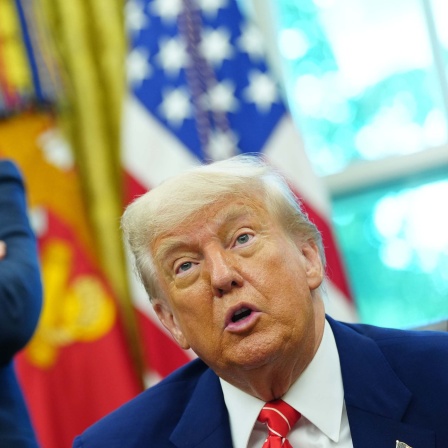Donald Trump im Oval Office (08.05.2025)