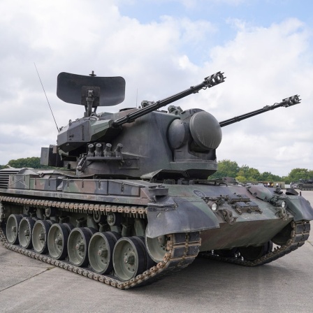 Ein Flugabwehrkanonenpanzer Gepard