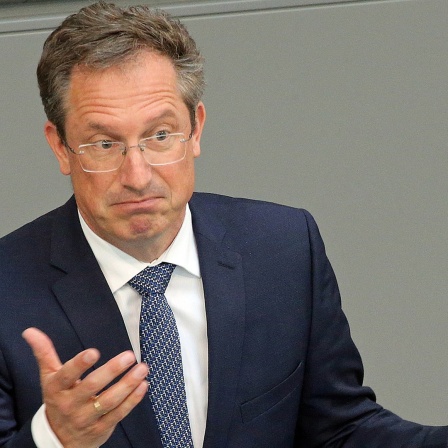 Der FDP-Politiker Stephan Thomae bei einer Rede im Bundestag.
