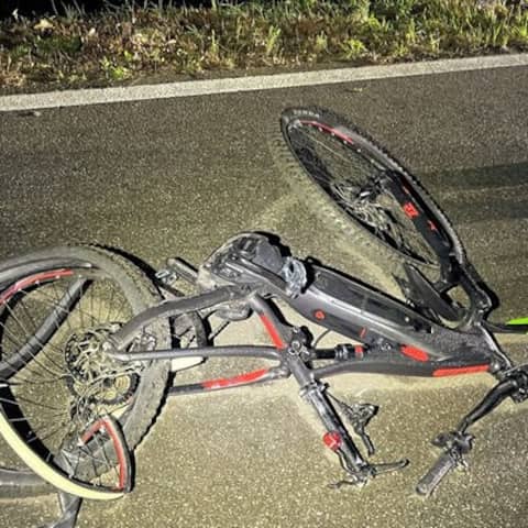 Radunfall im Kaiserslautern: Das überfahrene E-Bike