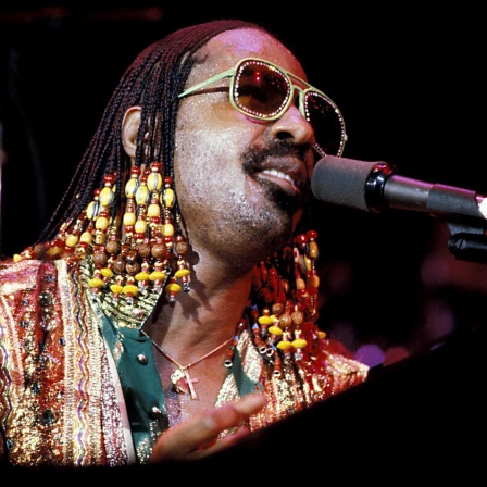 Der Sänger Stevie Wonder bei einem Konzert im Jahr 1980.