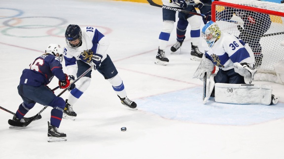 Sportschau - Eishockey: Halbfinale Usa Gegen Finnland (f) - Das Spiel In Voller Länge