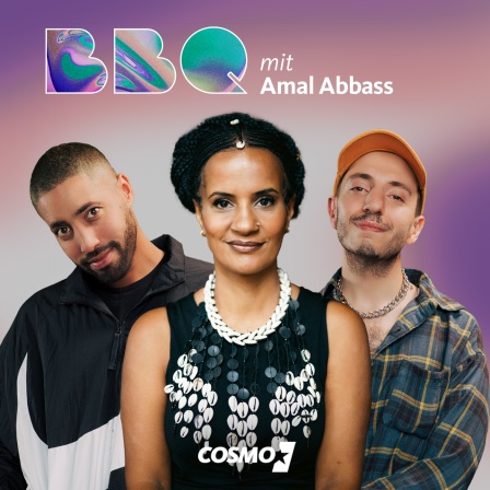 Die beiden Moderatoren des Host mit iohrer Gästin Amal Abass