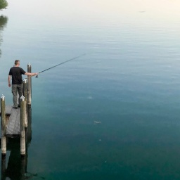 Angler am Starnberger See